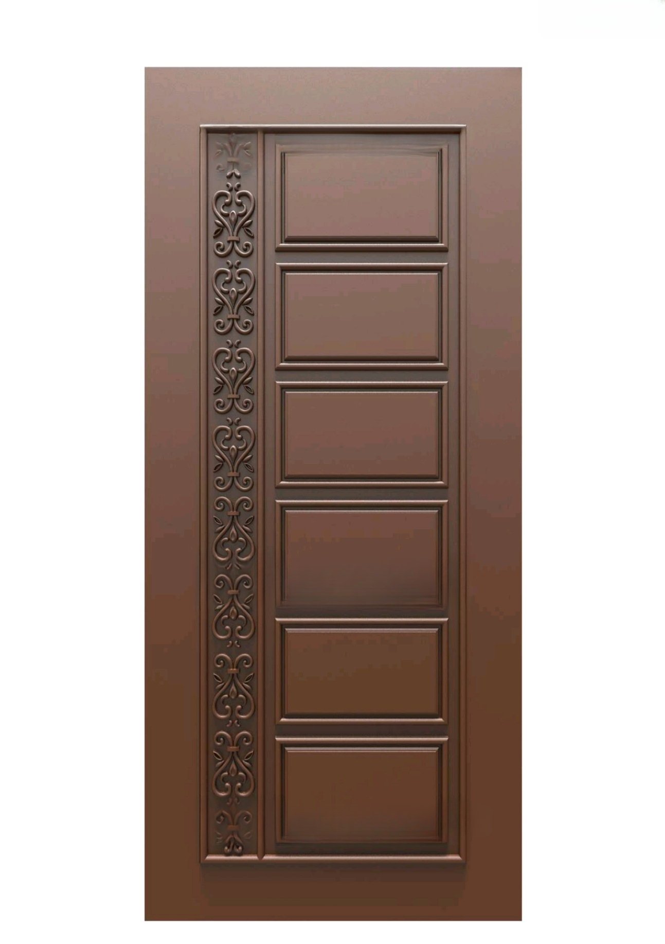 GSK DIMOND DOORS - PAGE-09 Modern Floral Panel Decorative Door 3D Relief Model